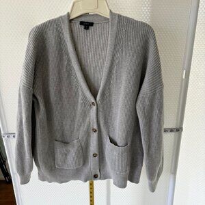 J CREW COTTON V NECK CARDIGAN